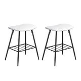 Homall Backless Saddle Seat Barstools Kitchen Counter Bar Stool, Set of 2