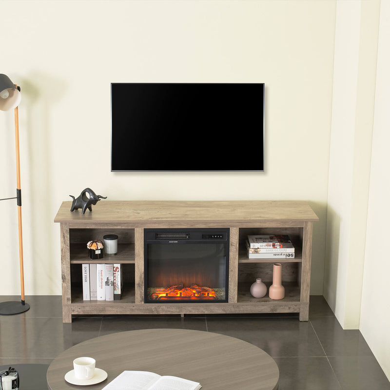 Homall Electric Fireplace TV Stand Classic Media Entertainment Center for TVs up to 65 Inches