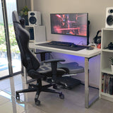 Homall Gaming Chair With Footrest, Ergonomic High-Back Leather Racing Computer Chair