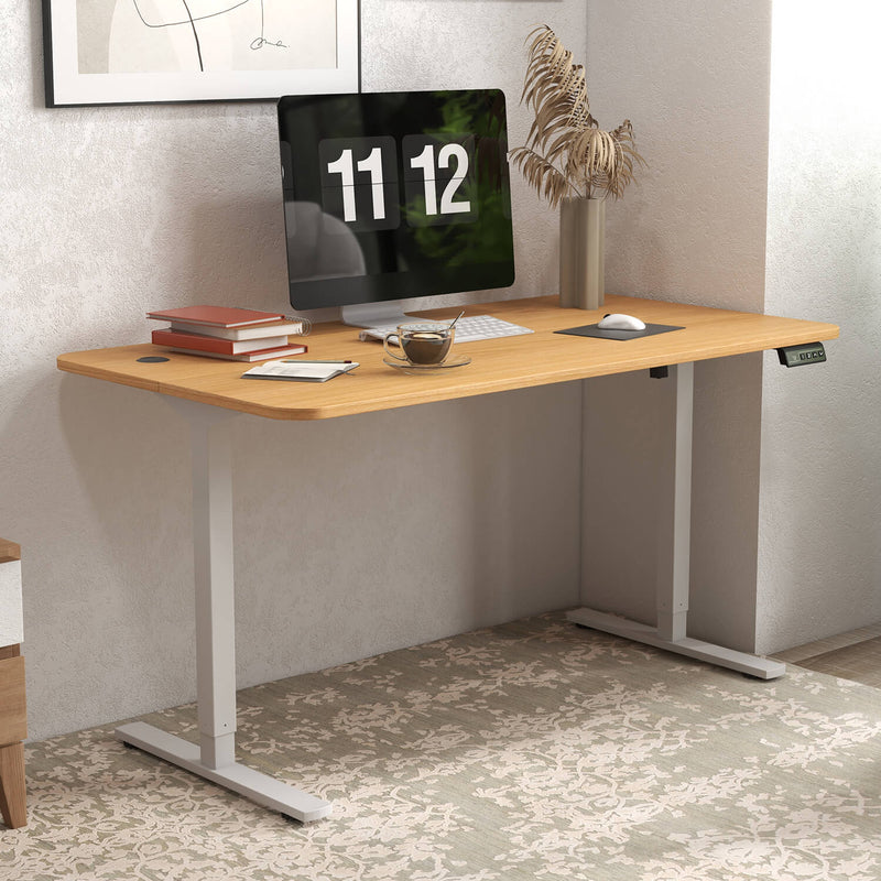 Homall 55 Inches Electric Standing Desk with Splice Board