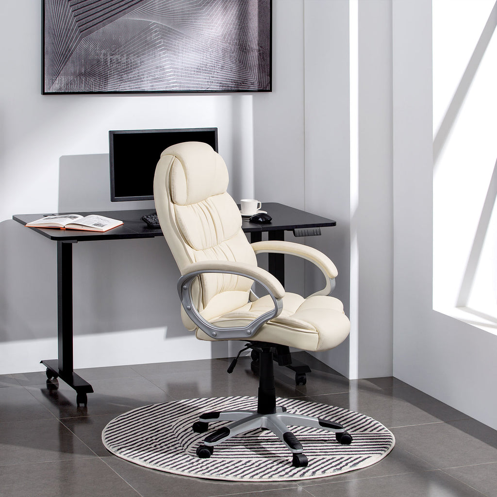 High Back Executive PU Leather Ergonomic Office Desk Computer Chair