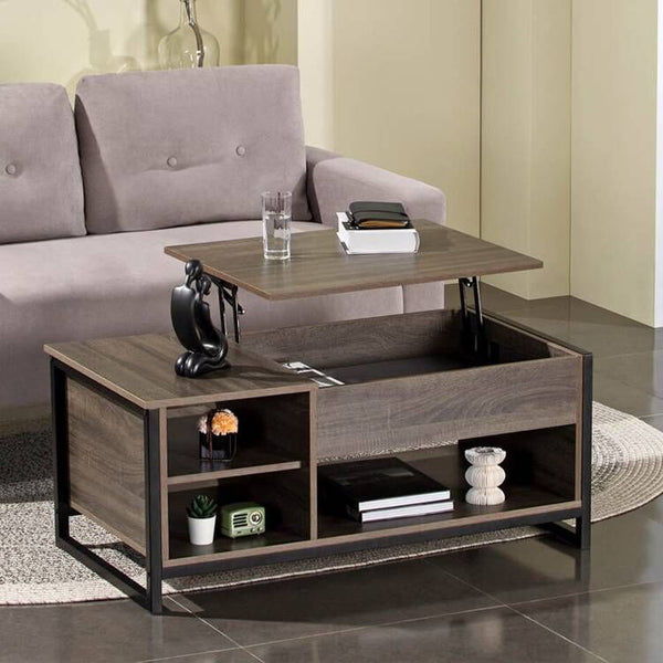 Homall  Modern Coffee Table with Lift Top and Hidden Compartment and Storage Shelf