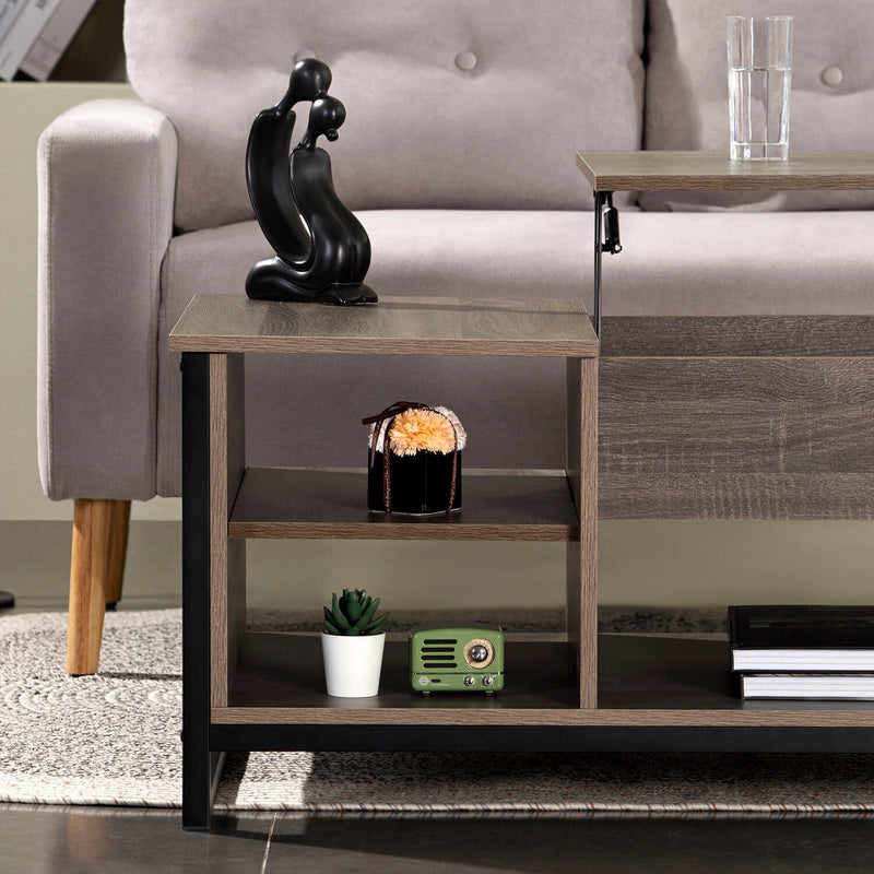Homall  Modern Coffee Table with Lift Top and Hidden Compartment and Storage Shelf