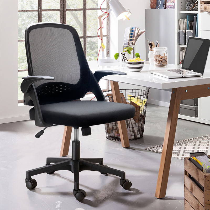 Homall Mesh Office Chair, Ergonomic Desk Chair with Lumbar Support and Flip-up Arms