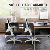 Homall Mesh Office Chair, Ergonomic Desk Chair with Lumbar Support and Flip-up Arms