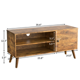 Homall Mid-Century Retro TV Stand, Entertainment Center with Storage Cabinet