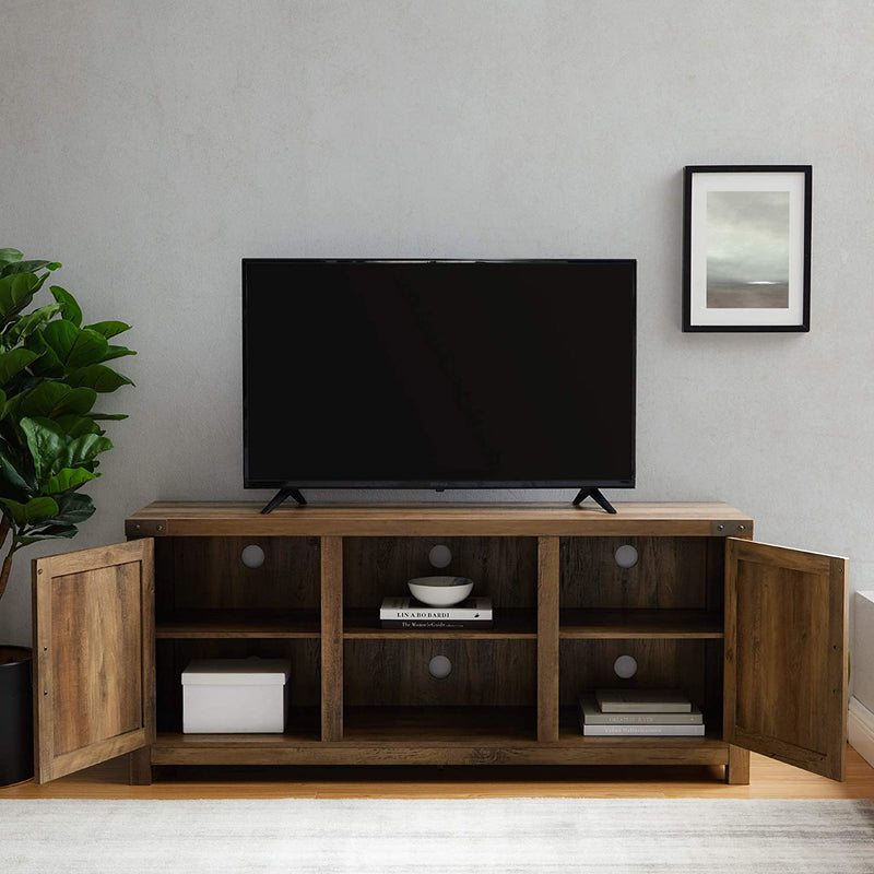 Homall Modern TV Stand with Double Barn Door