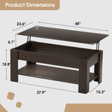 Homall Modern Lift Top Coffee Table
