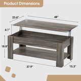 Homall Modern Lift Top Coffee Table