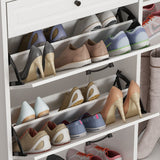 Homall Modern Shoe Storage Cabinet with Drawers & Shelf, white