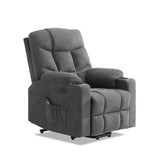 【For all your needs】Homall Power Lift Chair Assist Recliner, Fabric Recliner with Heated Vibration Massage & USB Outlet