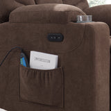 【For all your needs】Homall Power Lift Chair Assist Recliner, Fabric Recliner with Heated Vibration Massage & USB Outlet