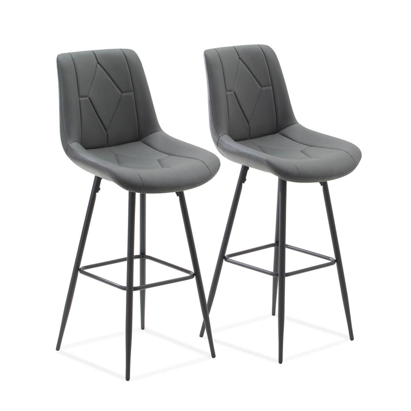 Homall 30‘’ PU Leather Counter Height Stools, Set of 2