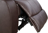 Homall PU Leather Recliner, Reclining Living Room Sofa Set, Brown Theatre Seat