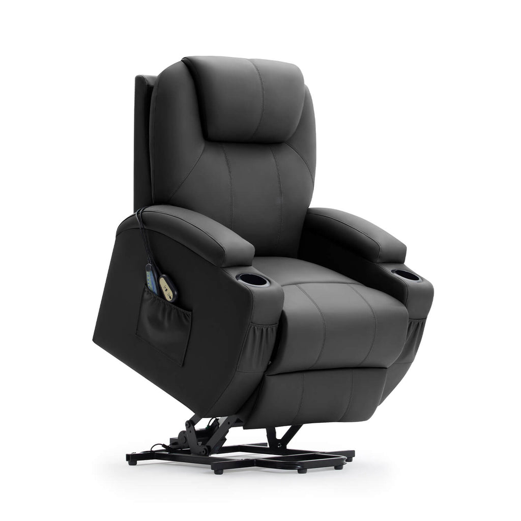 Homall Electric Power Lift Recliner, PU Leather Lift Assist Recliner with  Massage