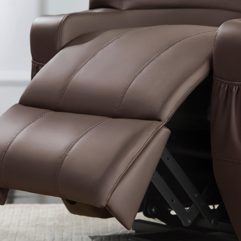 Homall Power Lift Recliner with Heat and Massage Functions, PU Leather/Fabric Version