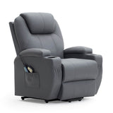 Homall Power Lift Recliner for Elderly with Heat and Massage Functions, PU Leather/Fabric Version