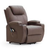 Homall Power Lift Recliner for Elderly with Heat and Massage Functions, PU Leather/Fabric Version
