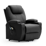 Homall Power Lift Recliner for Elderly with Heat and Massage Functions, PU Leather/Fabric Version