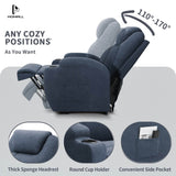 Homall Power Lift Recliner with Heat and Massage Functions, PU Leather/Fabric Version