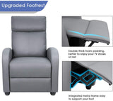 Homall PU Leather Recliner Home Theater Seating Living Room Chair