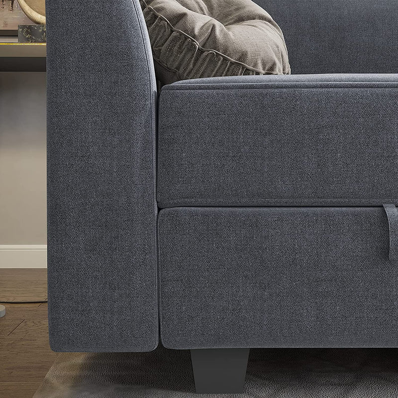 Homall Sectional Couch with Reversible Chaise, Modular Corner Sofa with Ottoman