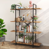 Homall 4-Tier Stainless Steel Etagere Bookshelf