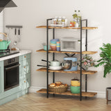 Homall 4-Tier Stainless Steel Etagere Bookshelf