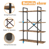Homall 4-Tier Stainless Steel Etagere Bookshelf