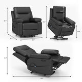 Homall Power Lift Chair, Dual Motor Lift Recliner with Massage and Heat Function