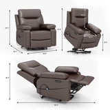 Homall Power Lift Chair, Dual Motor Lift Recliner with Massage and Heat Function