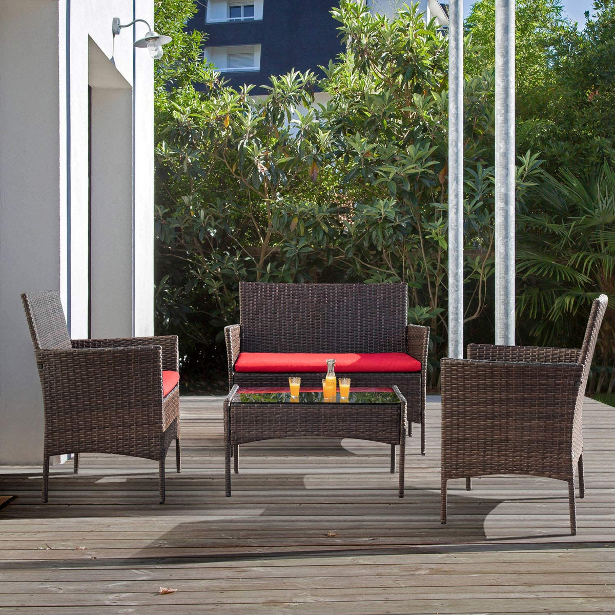 Walnew 4 pcs outdoor patio furniture new arrivals