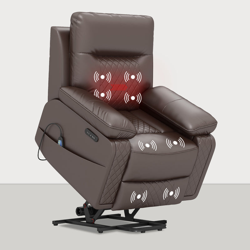 Homall Power Lift Chair, Dual Motor Lift Recliner with Massage and Heat Function