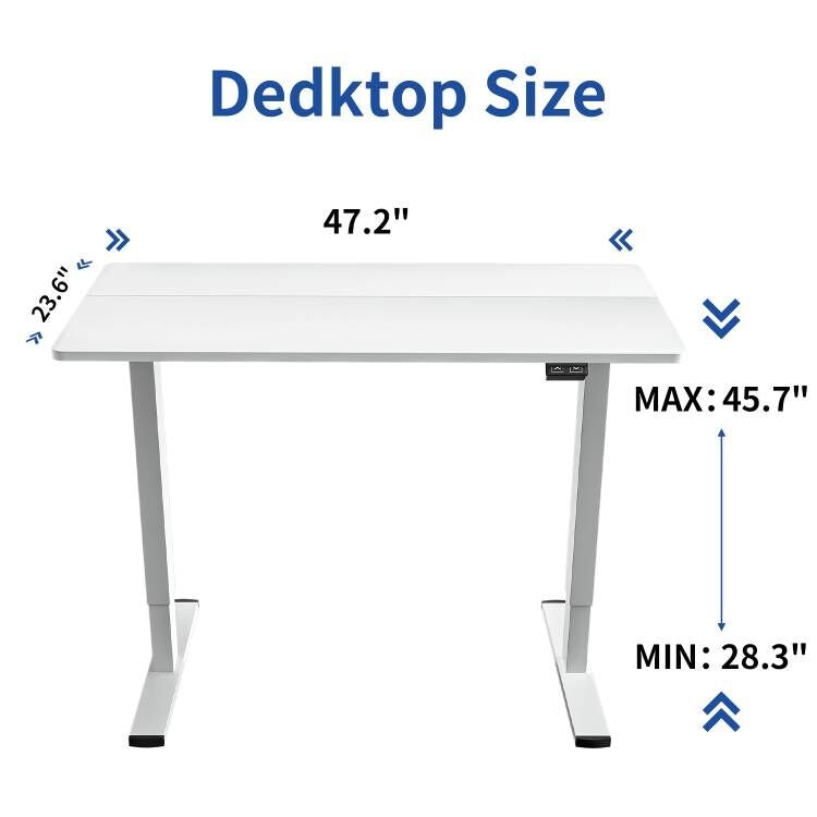 Homall 47/55 inches Standing Desk with Splice Board, Home Office Workstation Stand up Desk