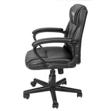 Youme Mid Back Office Chair Computer Chair PU Leather Executive Desk Chair