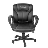 Youme Mid Back Office Chair Computer Chair PU Leather Executive Desk Chair