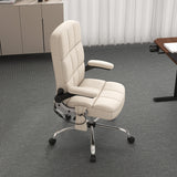 Homall Fabric Office Chair with Massage Function, Adjustable Tilt Angle and Flip-up Arms Executive Computer Chair