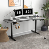 Homall Height Adjustable Electric Standing Desk 43"/55"/63" Computer Table, Home Office Workstation