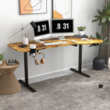 Homall Height Adjustable Electric Standing Desk 43"/55"/63" Computer Table, Home Office Workstation