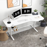 Homall Height Adjustable Electric Standing Desk 43"/55"/63" Computer Table, Home Office Workstation