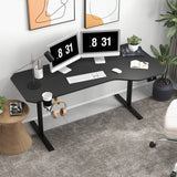 Homall Height Adjustable Electric Standing Desk 43"/55"/63" Computer Table, Home Office Workstation