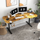 Homall Height Adjustable Electric Standing Desk 43"/55"/63" Computer Table, Home Office Workstation