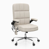 Homall Fabric Office Chair with Massage Function, Adjustable Tilt Angle and Flip-up Arms Executive Computer Chair