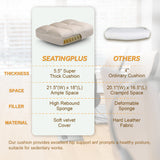 Homall Fabric Office Chair with Massage Function, Adjustable Tilt Angle and Flip-up Arms Executive Computer Chair