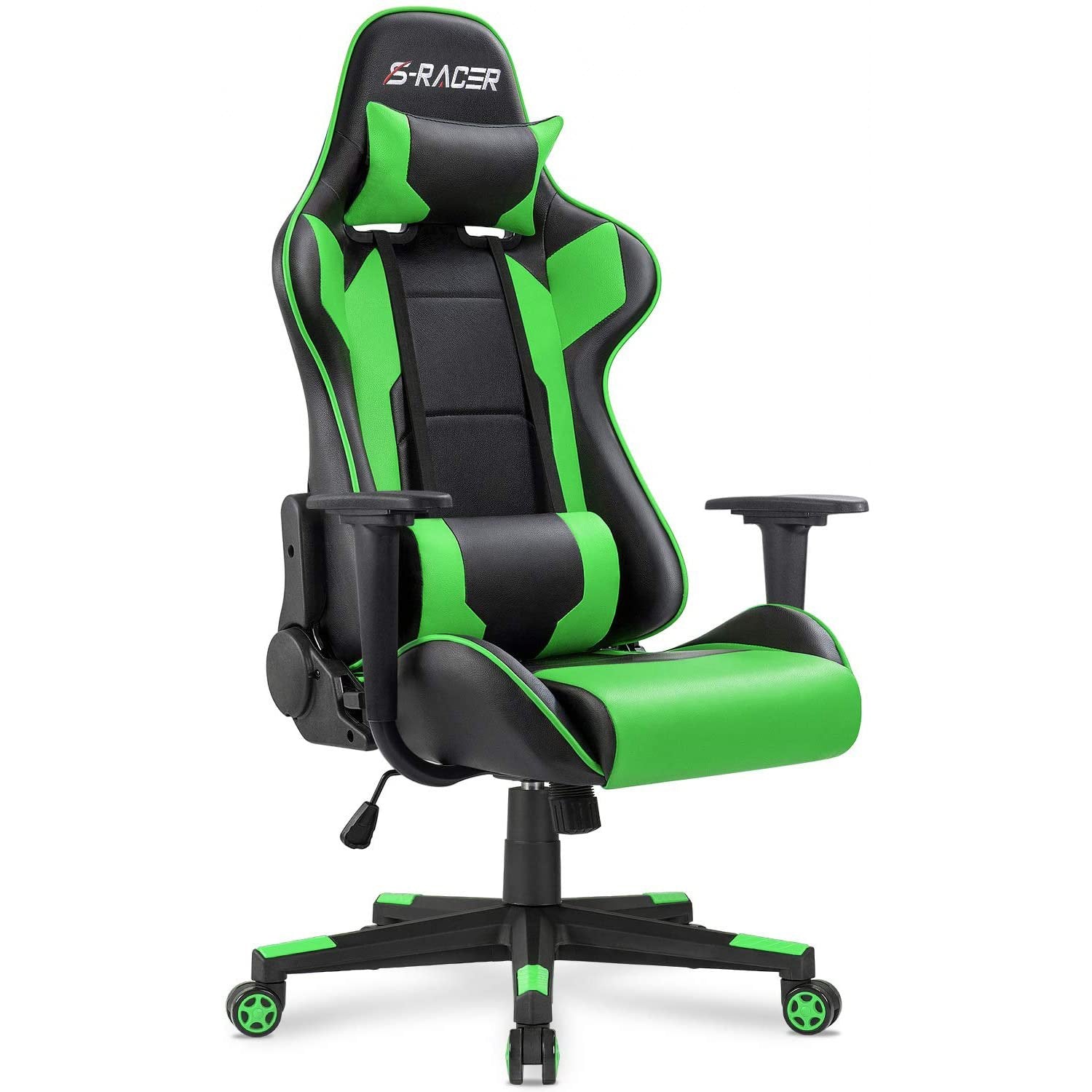Homall Gaming Chair Racing Chair Computer Desk Chair with Headrest and Lumbar Support