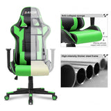 Homall Gaming Chair Racing Chair Computer Desk Chair with Headrest and Lumbar Support