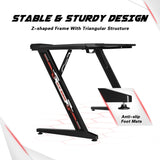 Homall Gaming Desk 44” Gaming Table Z Shape Gamer WorkStation