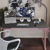 Homall Gaming Desk 44” Gaming Table Z Shape Gamer WorkStation