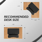 Homall 31“ Standing Desk Converter, Height Adjustable Stand up Desk Riser Home Office Desk with Deep Keyboard Tray for Laptop