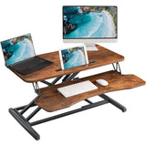Homall 31“ Standing Desk Converter, Height Adjustable Stand up Desk Riser Home Office Desk with Deep Keyboard Tray for Laptop